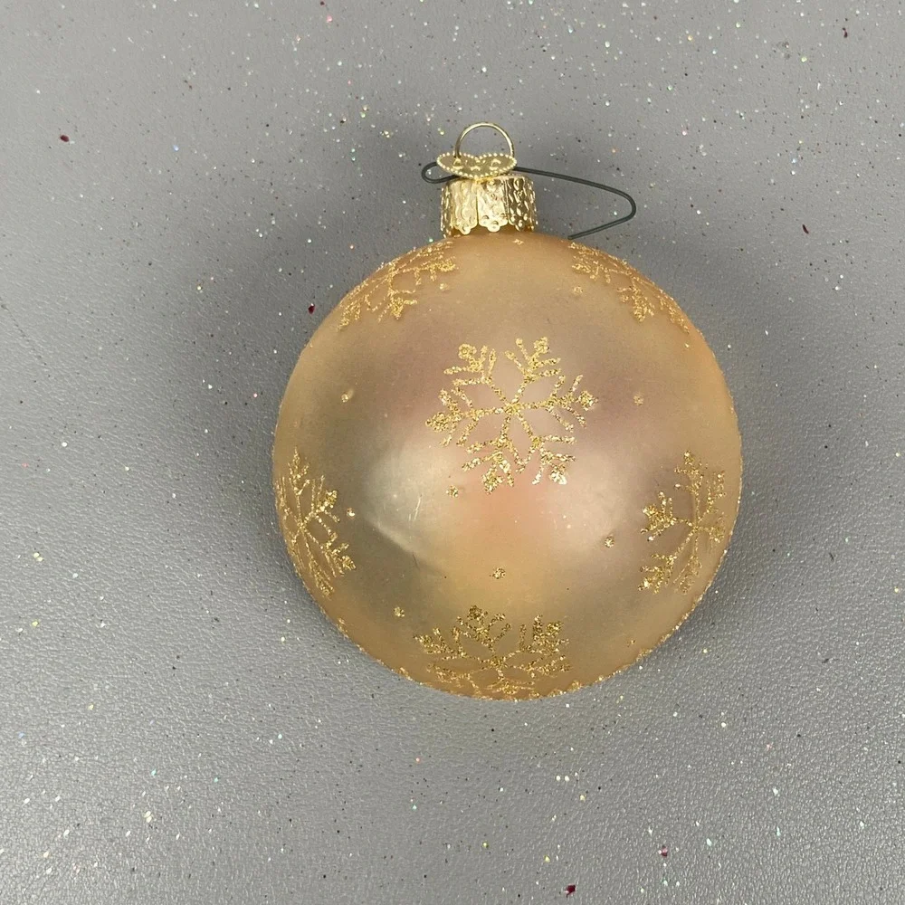 Old World Christmas Glass Ornaments Inside Art Santa Fireplace & Cottage House